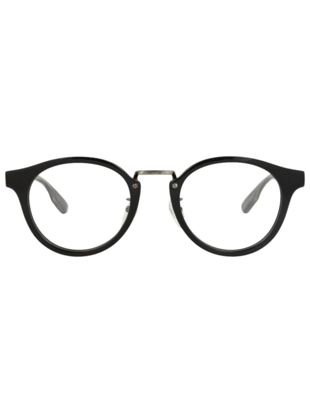 New Gucci Women's Eyeglasses Round Oval Recycled Acetate Frame Unisex Black - Picture 2 of 4
